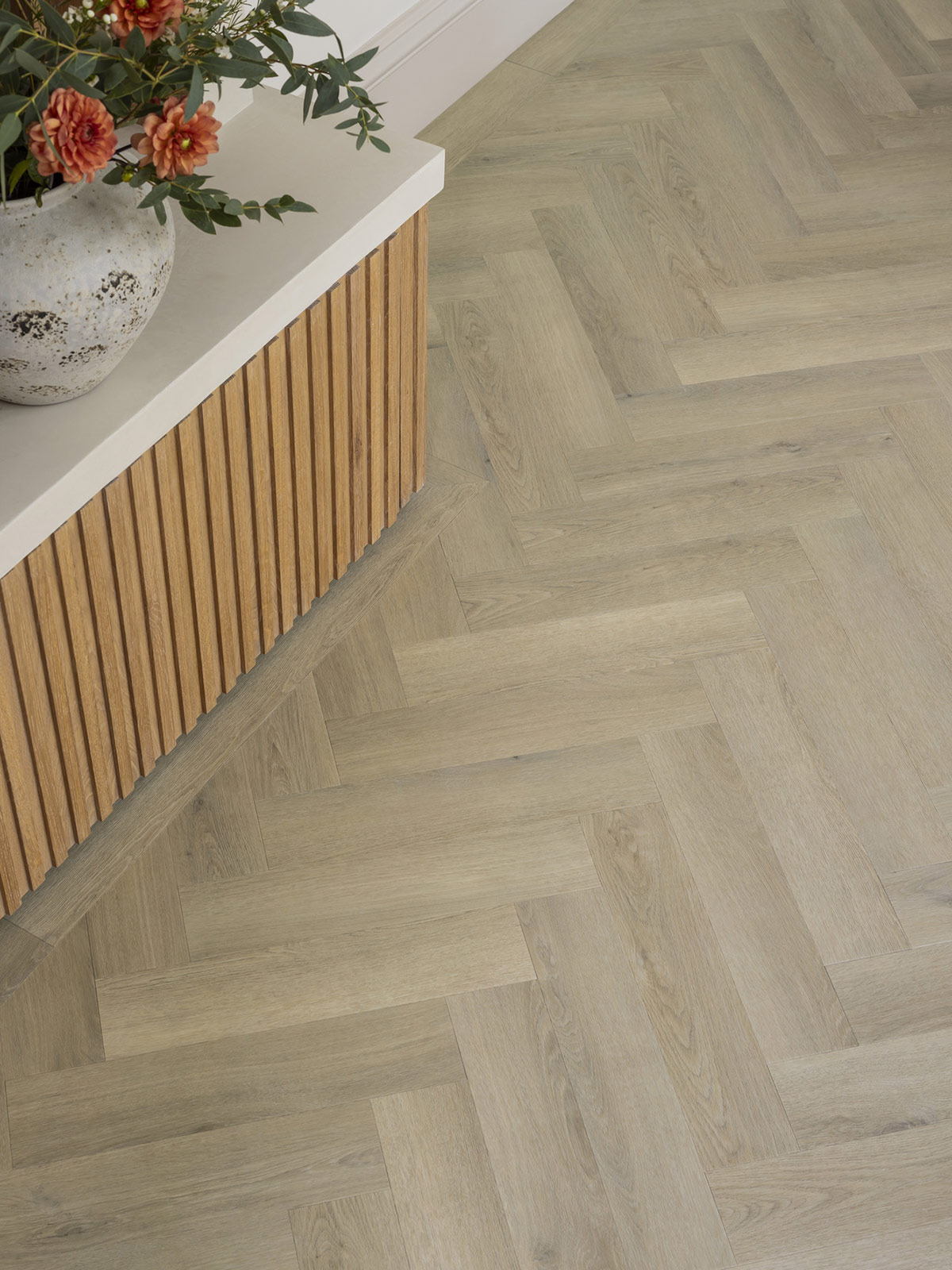 Dawlish Oak in Large Parquet: Amtico Spacia LVT Design flooring